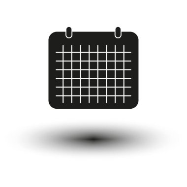 Takvim simgesi. Vektör çizimi. EPS 10. Stok resmi.