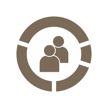 Demografi diyagramı simgesi. Vektör çizimi. EPS 10. Resim yükle.