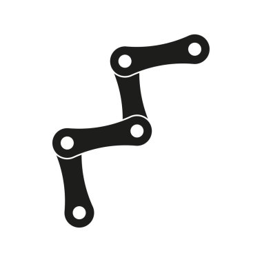 Zincir simgesi. Vektör çizimi. EPS 10. Stok resmi.