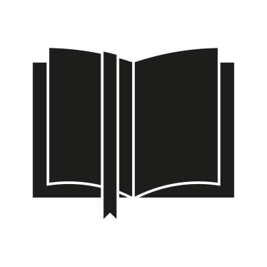 Kitap ikonu. Vektör çizimi. EPS 10. Resim yükle.