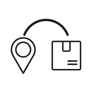 İzleme dağıtım simgesi. Vektör çizimi. EPS 10. Resim yükle.