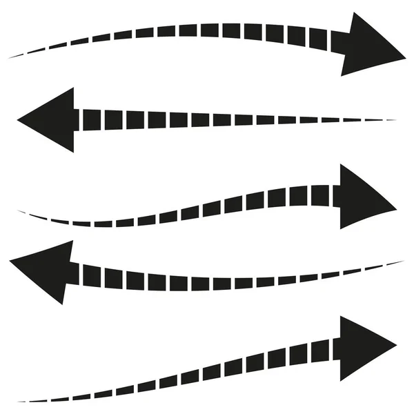 Lot Flèches Différentes Illustration Vectorielle Spe Image Stock — Image vectorielle