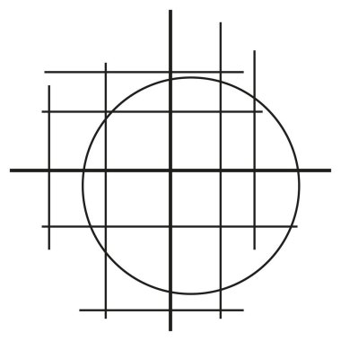 Çapraz çizgi, birbirine dolanmış halat çemberi. Vektör çizimi. EPS 10. Resim yükle.