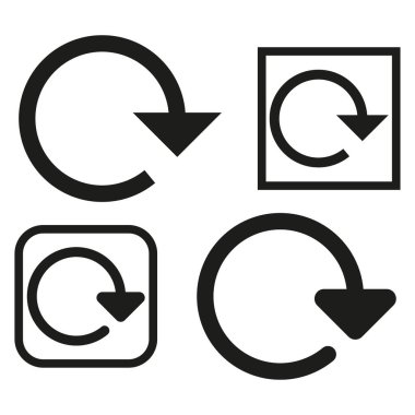 Sembolü tazele. Vektör çizimi. EPS 10. Resim yükle.