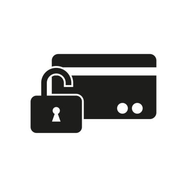 Güvenli ödeme kartı ikonu. Vektör çizimi. EPS 10. Resim yükle.