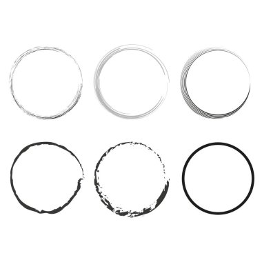 Grunge vektör daireleri. Vektör çizimi. EPS 10. Resim yükle.