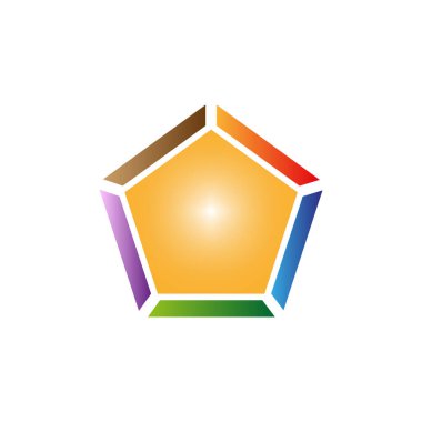 Geometrik kristal, mücevher simgesi. Vektör çizimi. EPS 10. Resim yükle.