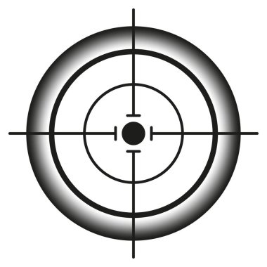 Keskin nişancı dürbünü. Vektör çizimi. EPS 10. Resim yükle.