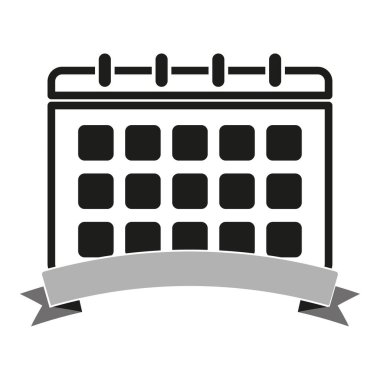 Takvim simgesi. Vektör çizimi. EPS 10. Stok resmi.