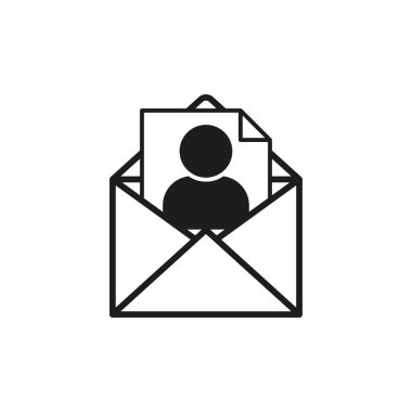 Posta simgesi. Vektör çizimi. EPS 10. Resim yükle.