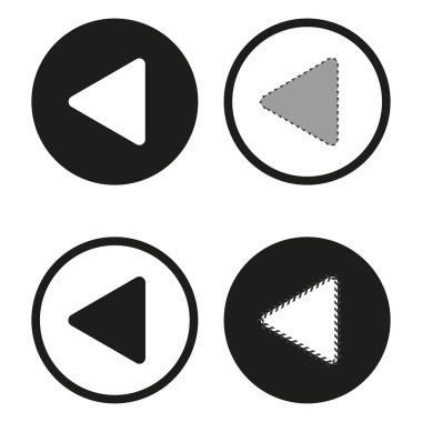 Tersine simge. Vektör çizimi. EPS 10. Resim yükle.