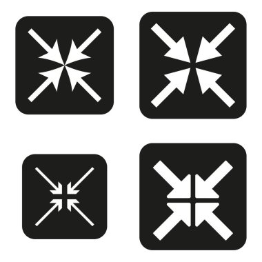 Kareler halinde yıldız desenleri. Soyut tasarım simgeleri. Yaratıcı kıvılcım sembolleri. Vektör çizimi. EPS 10. Resim yükle.