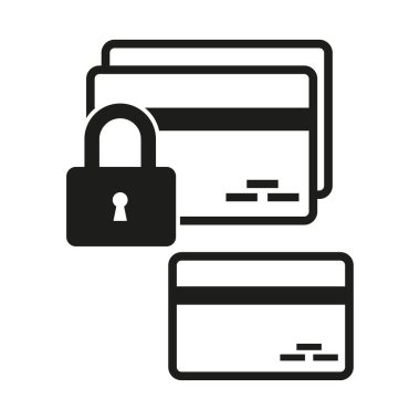 Tanımlayıcı isim: Güvenli Kredi Kartı Simgesi Ayarlandı. Vektör çizimi. EPS 10. Resim yükle.