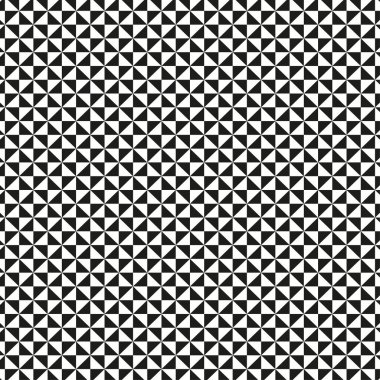 Kusursuz siyah-beyaz geometrik üçgen deseni. Vektör çizimi. EPS 10. Resim yükle.