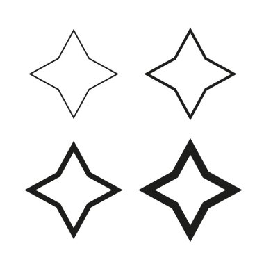 Yıldız şekilleri ayarlandı. Değerlendirme ve gözden geçirme kavramı. Favori simge koleksiyonu. Vektör çizimi. EPS 10. Resim yükle.