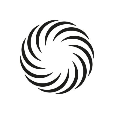 Soyut girdap çizgileri dairesel bir şekil oluşturuyor. Dinamik hareketli spiral tasarım. Dönüşün optik yanılsaması. Vektör çizimi. EPS 10. Resim yükle.
