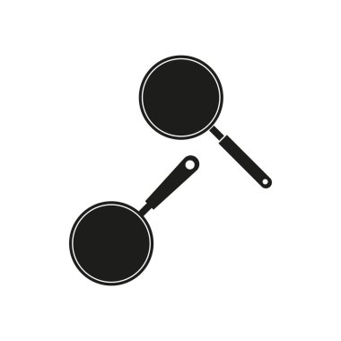 Büyüteç simgesi. Arama aracı sembolü. Basit vektör çizimi. Siyah ve beyaz. EPS 10.