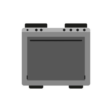 Soba vektör simgesi. Mutfak aletleri illüstrasyonu. Düz tasarım grafikleri. Modern yemek ekipmanları. EPS 10.