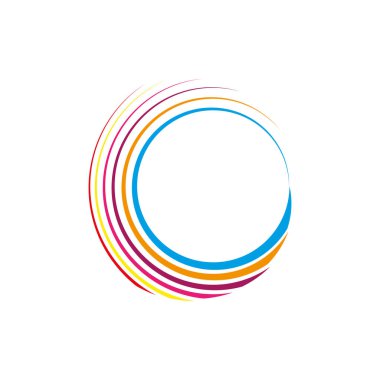 Soyut dairesel spiral simgeler. Dinamik siyah ve gri gradyan çizgiler. Modern vektör sembolleri. Temiz geometrik tasarım. EPS 10.