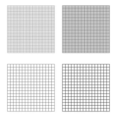 Şebeke düzeni. Kare karesi siyah. Geometrik vektör şekilleri. Minimalist şebeke tasarımı. EPS 10.