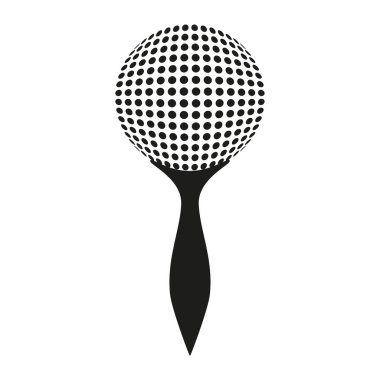 Yarım tonluk daire şeklinde. Kürek sapı simgesi. Gradyan nokta küre. Vektör minimumu sembol. EPS 10