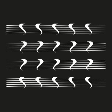 Soyut ses dalgaları. Dinamik ritim çizgileri. Müzik sesi düzeni. Vektör dijital dengeleyici. EPS 10.