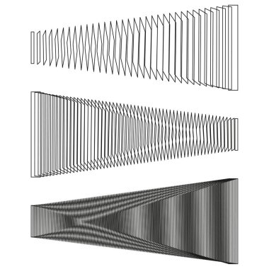 Üç boyutlu trapezoid obje. Vektör gölge hacmi. Perspektif şekil yanılsaması. Geometrik karanlık element. EPS 10.