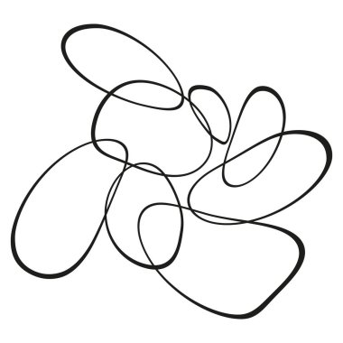 Dalgalı kare simgeler. Soyut geometrik şekil. Siyah yumuşak tasarım. Vektör çizimi. EPS 10.