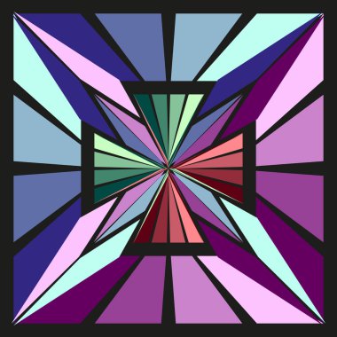 Çok renkli büküm deseni. Geometrik spiral tasarım. Vektör girdap çizimi. Soyut rotasyon çizimleri. EPS 10.