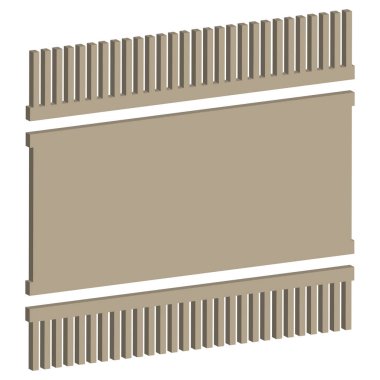 Çizgili simge deseni. Yatay çizgi sembolü. Kahverengi eğim vektörü. Modern katman çizimi. EPS 10.