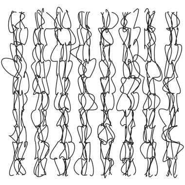 Dikey eğri çizgiler. Organik dalga deseni. Soyut Vektör akışı. Akışkan hareket grafiği. EPS 10.