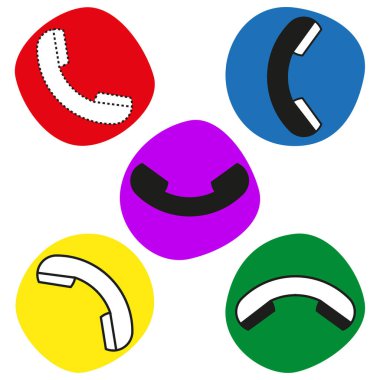 Renkli ok daireleri. Yönlendirme simgeleri. Yuvarlak Vektör sembolleri. Canlı düğme koleksiyonu. EPS 10.