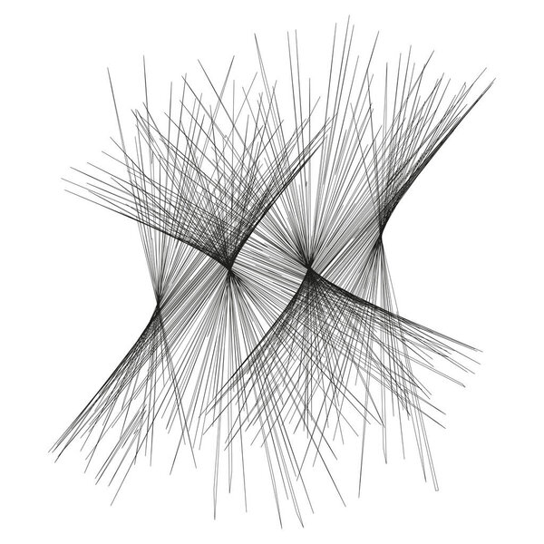 Abstract spiral lines. Dynamic vortex illustration. Geometric motion symbol. Vector flow graphic. EPS 10.