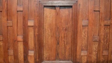 vintage old window in ancient old build or house
