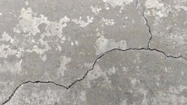 Cracked texture concrete floor cement wall broken at the outside effect with earthquake