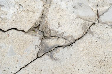Depremin yol veya bina duvarlarında açtığı çatlaklar.