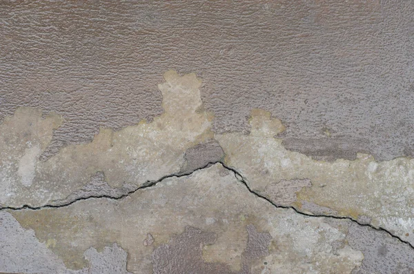 Cracked Brown Concrete Wall Cement Surface Background — Stock Photo, Image