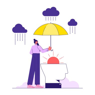 Psikoterapi ve psikolojik sorunları çözme metaforu, kadın psikolojik sorunları olan insanları destekliyor ve koruyor