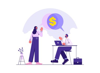 Finansal yem konsepti olan bir oltaya takılmış iş adamının resmi