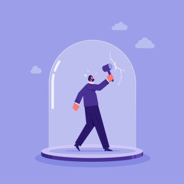 Sınırları aşmak, sınırları aşmak, başarıya karşı tavır almak, özgürlük için güvenli bölgeden çıkmak, iş adamının sınır kapağını aşması için kendine meydan oku.