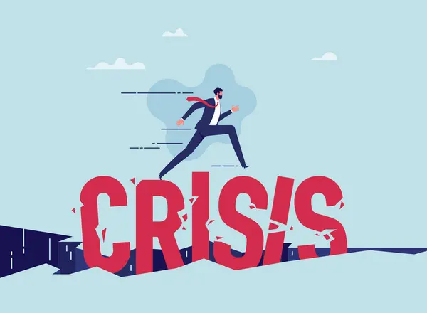 Dificultades Financieras Disminución Del Valor Las Acciones Empresas Empresas Caída Del Mercado Valores Crisis Económica Fracaso Empresarial Pérdida Efectivo Pérdida Inversiones Hombre Negocios Corriendo Través Crisis Palabra