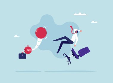 Robot çalışanı bir insan çalışanı ofisteki işinden, gelecekteki konseptinden, yapay zekasından veya yapay zekasından kovuyor.