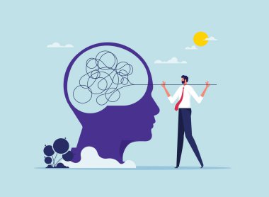 Problemlerin çözümünde yardım, büyük kafadaki karmaşık düşünceleri çözer, zor durumdan kurtulmanın bir yolunu bulmak için düşünce süreci, yeni yaratıcı ve yenilikçi fikirler yaratmak için takım çalışması