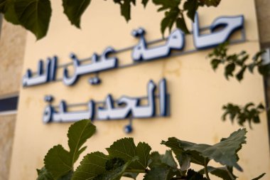 Ain Allah 'ın Fas' taki doğal hamamının bulanık görüntüsü