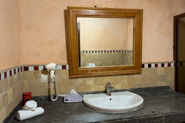 Interior Traditional Riad Bathroom Morocco — Stock Photo, Image