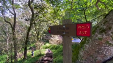 S. Pedro de Penafirrim işareti Sintra 'daki Pena Ulusal Sarayı' nın yanında.