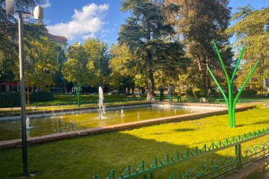 Ifran 'da güzel bir çeşme manzarası