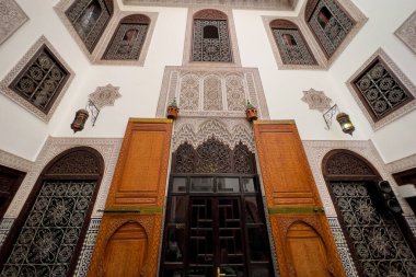 Fas 'taki bir ayaklanmanın güzel ortaçağ iç mekanı.