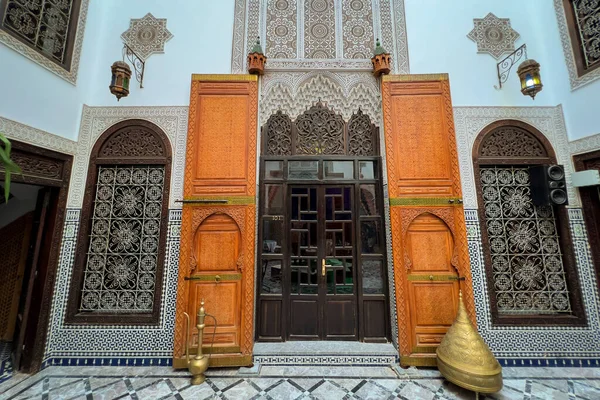 Чудовий Середньовічний Інтер Бурі Марокко — стокове фото