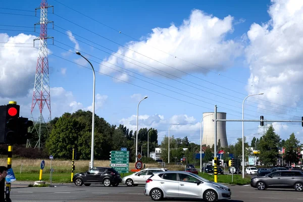 Πυρηνικός Σταθμός Ηλεκτροπαραγωγής Στο Βέλγιο — Φωτογραφία Αρχείου